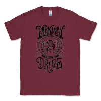 Burgundy Essential Design Classic Tee - artisFamous