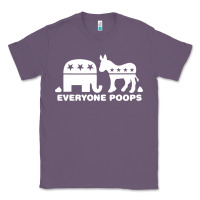 Lavender everyone poops Classic Tee - artisFamous