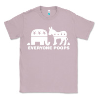 Lilac everyone poops Classic Tee - artisFamous