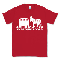 Red everyone poops Classic Tee - artisFamous