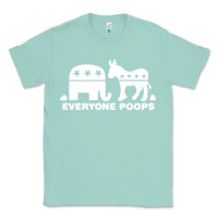 Seafoam everyone poops Classic Tee - artisFamous