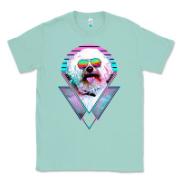 Seafoam bichons frise dog vintage Classic Tee - artisFamous