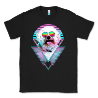 Black bichons frise dog vintage Classic Tee - artisFamous