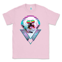 Bubblegum Pink bichons frise dog vintage Classic Tee - artisFamous