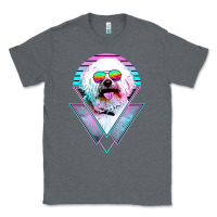 Charcoal Heather bichons frise dog vintage Classic Tee - artisFamous