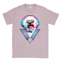 Lilac bichons frise dog vintage Classic Tee - artisFamous