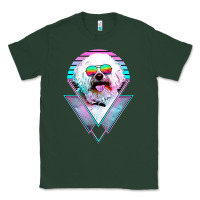 Sports Green bichons frise dog vintage Classic Tee - artisFamous