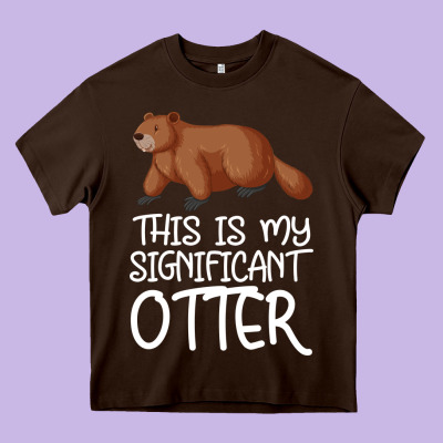 This Is My Significant Otter Heavy Core Tee Designed By Bettercallsaul