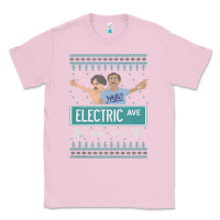 Bubblegum Pink pardon my take electric avenue ugly christmas sweater Classic Tee - artisFamous
