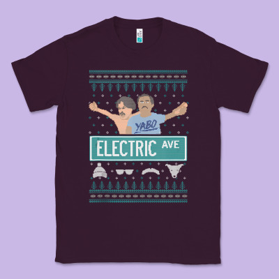 Pardon My Take Electric Avenue Ugly Christmas Sweater Classic Tee Designed By Artisfamous