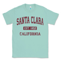 Seafoam santa clara cali ca vintage athletic sports design Classic Tee - artisFamous