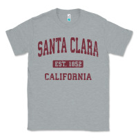 Heather Grey santa clara cali ca vintage athletic sports design Classic Tee - artisFamous