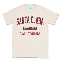 Natural santa clara cali ca vintage athletic sports design Classic Tee - artisFamous