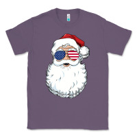 Lavender santa claus  u.s.a sunglasses christmas in july santa Classic Tee - artisFamous