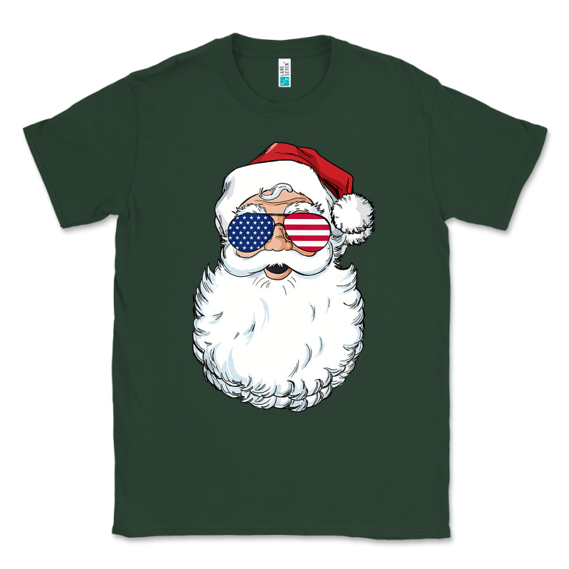 Santa Claus  U.s.a Sunglasses Christmas In July Santa Classic Tee by artisFamous | Teevron