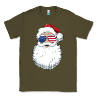 Army Green santa claus  u.s.a sunglasses christmas in july santa Classic Tee - artisFamous