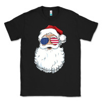 Black santa claus  u.s.a sunglasses christmas in july santa Classic Tee - artisFamous