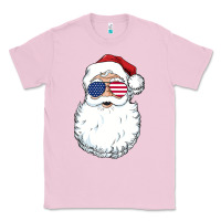 Bubblegum Pink santa claus  u.s.a sunglasses christmas in july santa Classic Tee - artisFamous