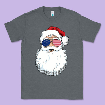 Santa Claus  U.s.a Sunglasses Christmas In July Santa Classic Tee Designed By Artisfamous
