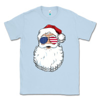 Dusty Blue santa claus  u.s.a sunglasses christmas in july santa Classic Tee - artisFamous