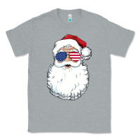 Heather Grey santa claus  u.s.a sunglasses christmas in july santa Classic Tee - artisFamous