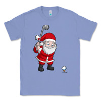 Colony Blue santa claus golf christmas golfer golfing gift Classic Tee - artisFamous