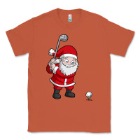 Copper santa claus golf christmas golfer golfing gift Classic Tee - artisFamous