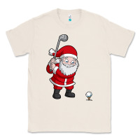 Natural santa claus golf christmas golfer golfing gift Classic Tee - artisFamous