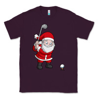 Plum santa claus golf christmas golfer golfing gift Classic Tee - artisFamous