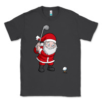 Smoke santa claus golf christmas golfer golfing gift Classic Tee - artisFamous