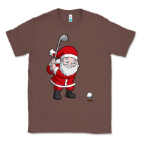 Chestnut santa claus golf christmas golfer golfing gift Classic Tee - artisFamous