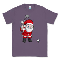 Lavender santa claus golf christmas golfer golfing gift Classic Tee - artisFamous