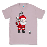 Lilac santa claus golf christmas golfer golfing gift Classic Tee - artisFamous