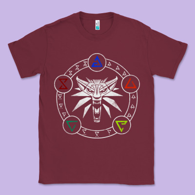 Camiseta Witcher Classic Tee Designed By Artisfamous