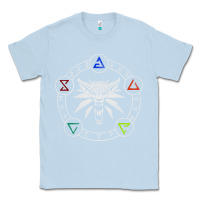 Dusty Blue camiseta witcher Classic Tee - artisFamous