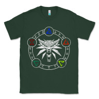 Sports Green camiseta witcher Classic Tee - artisFamous