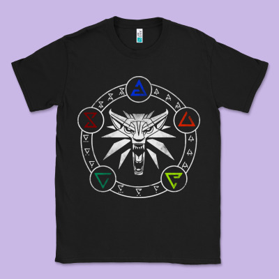 Camiseta Witcher Classic Tee Designed By Artisfamous