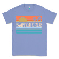 Colony Blue santa c.r.u.z cali sunset 70s 80s surfer summer sun Classic Tee - artisFamous