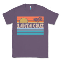 Lavender santa c.r.u.z cali sunset 70s 80s surfer summer sun Classic Tee - artisFamous