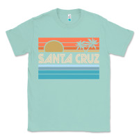 Seafoam santa c.r.u.z cali sunset 70s 80s surfer summer sun Classic Tee - artisFamous