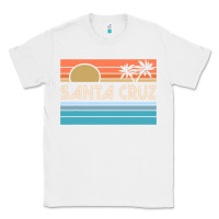 White santa c.r.u.z cali sunset 70s 80s surfer summer sun Classic Tee - artisFamous