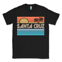 Black santa c.r.u.z cali sunset 70s 80s surfer summer sun Classic Tee - artisFamous