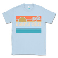Dusty Blue santa c.r.u.z cali sunset 70s 80s surfer summer sun Classic Tee - artisFamous