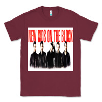 Burgundy NEWS KIDS ON THE BLOCK Classic Tee - artisFamous