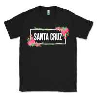 Black santa c.r.u.z cali  floral hibiscus flower Classic Tee - artisFamous