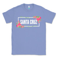 Colony Blue santa c.r.u.z cali  floral hibiscus flower Classic Tee - artisFamous