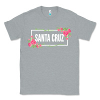 Heather Grey santa c.r.u.z cali  floral hibiscus flower Classic Tee - artisFamous
