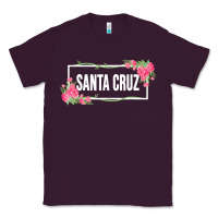 Plum santa c.r.u.z cali  floral hibiscus flower Classic Tee - artisFamous