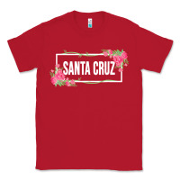 Red santa c.r.u.z cali  floral hibiscus flower Classic Tee - artisFamous