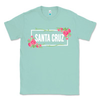 Seafoam santa c.r.u.z cali  floral hibiscus flower Classic Tee - artisFamous